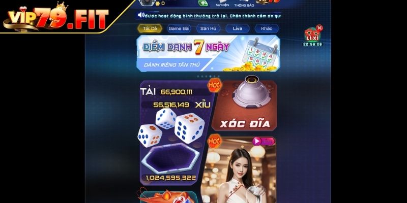 Đăng nhập vào tài khoản VIP79
